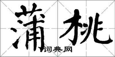翁闿运蒲桃楷书怎么写