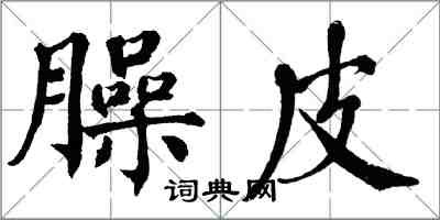 翁闿运臊皮楷书怎么写