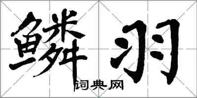 翁闿运鳞羽楷书怎么写
