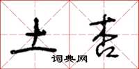王冬龄土杏草书怎么写