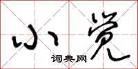 王冬龄小觉草书怎么写