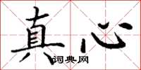 丁谦真心楷书怎么写