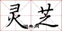 丁谦灵芝楷书怎么写