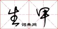 王冬龄生甲草书怎么写