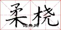 丁谦柔桡楷书怎么写