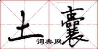 曾庆福土囊行书怎么写