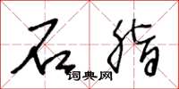 王冬龄石脂草书怎么写