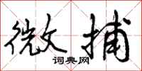曾庆福微捕行书怎么写