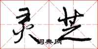 曾庆福灵芝行书怎么写