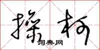 王冬龄操柯草书怎么写