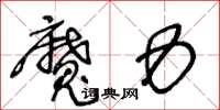 王冬龄魔力草书怎么写