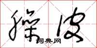 王冬龄臊皮草书怎么写