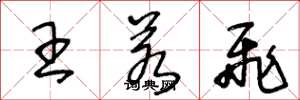 王冬龄王若飞草书怎么写