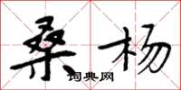 周炳元桑杨楷书怎么写