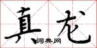 周炳元真龙楷书怎么写
