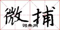 周炳元微捕楷书怎么写