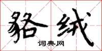 周炳元貉绒楷书怎么写
