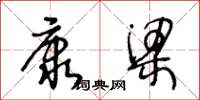 王冬龄康梁草书怎么写