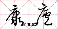王冬龄康庐草书怎么写