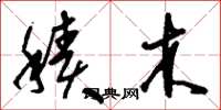 刘少英积木草书怎么写