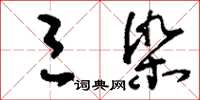 刘少英三染草书怎么写