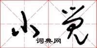 刘少英小觉草书怎么写
