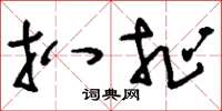 刘少英扒扯草书怎么写