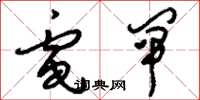 刘少英电闸草书怎么写