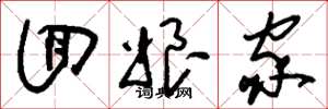 刘少英回娘家草书怎么写