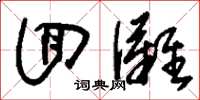 刘少英回滩草书怎么写