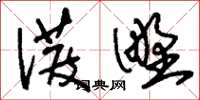 刘少英泼野草书怎么写