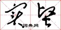 刘少英实坚草书怎么写