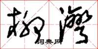 刘少英柳湾草书怎么写