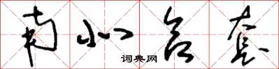 刘少英南北合套草书怎么写