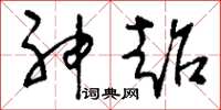 刘少英神超草书怎么写