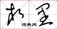 刘少英相里草书怎么写
