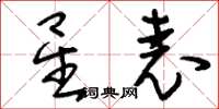 刘少英星表草书怎么写