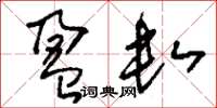 刘少英盈数草书怎么写