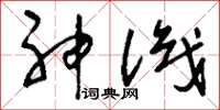 刘少英神识草书怎么写