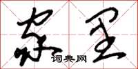 刘少英家里草书怎么写