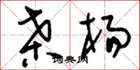 刘少英桑杨草书怎么写