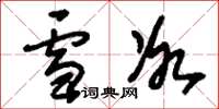 刘少英雪冰草书怎么写