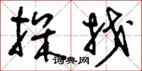 刘少英探找草书怎么写