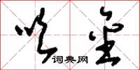 刘少英吹金草书怎么写