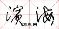 王冬龄滨海草书怎么写