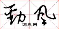 刘少英劲风草书怎么写