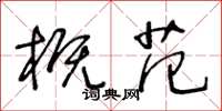 王冬龄概范草书怎么写