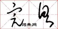 刘少英完具草书怎么写