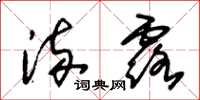 朱锡荣流露草书怎么写