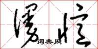 刘少英谩忆草书怎么写